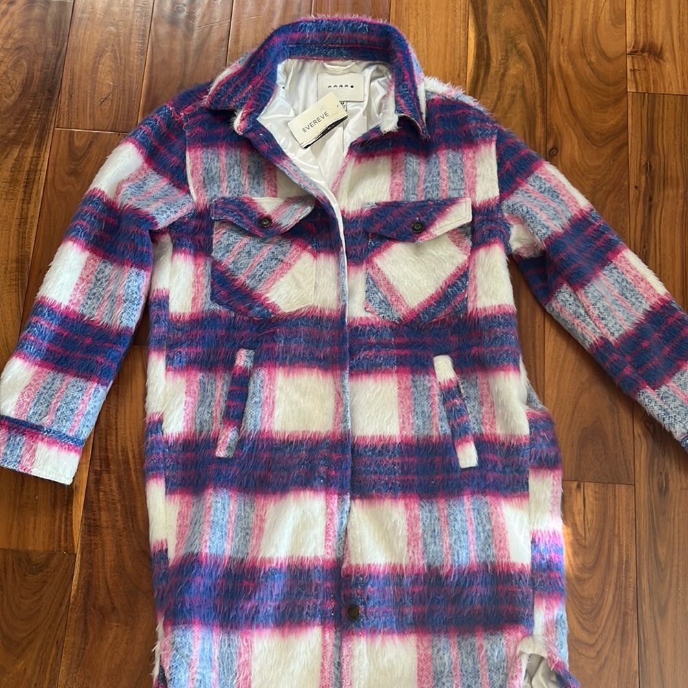 Blank NYC long shacket